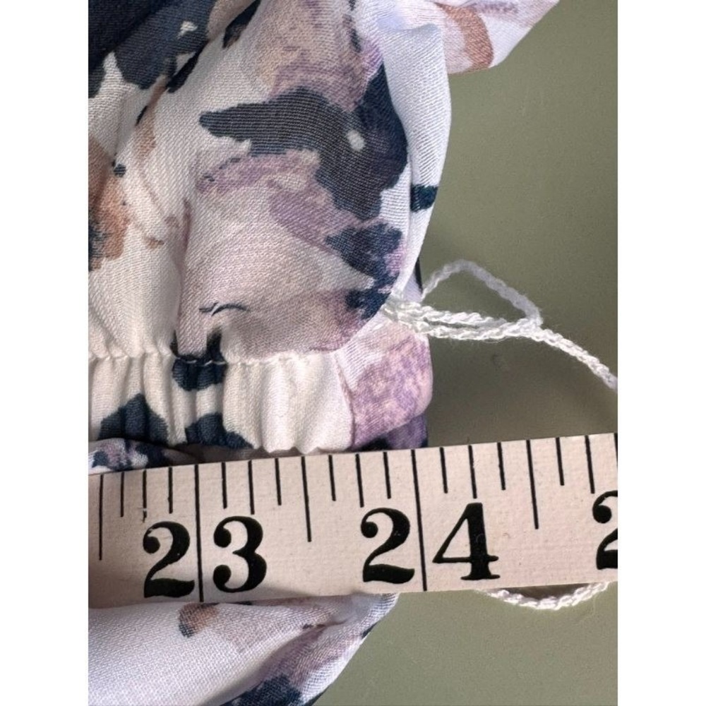 Lane Bryant Dress Women's 16 Beige Floral Prairie Romantic Garden Party Bohemian - Picture 11 of 16